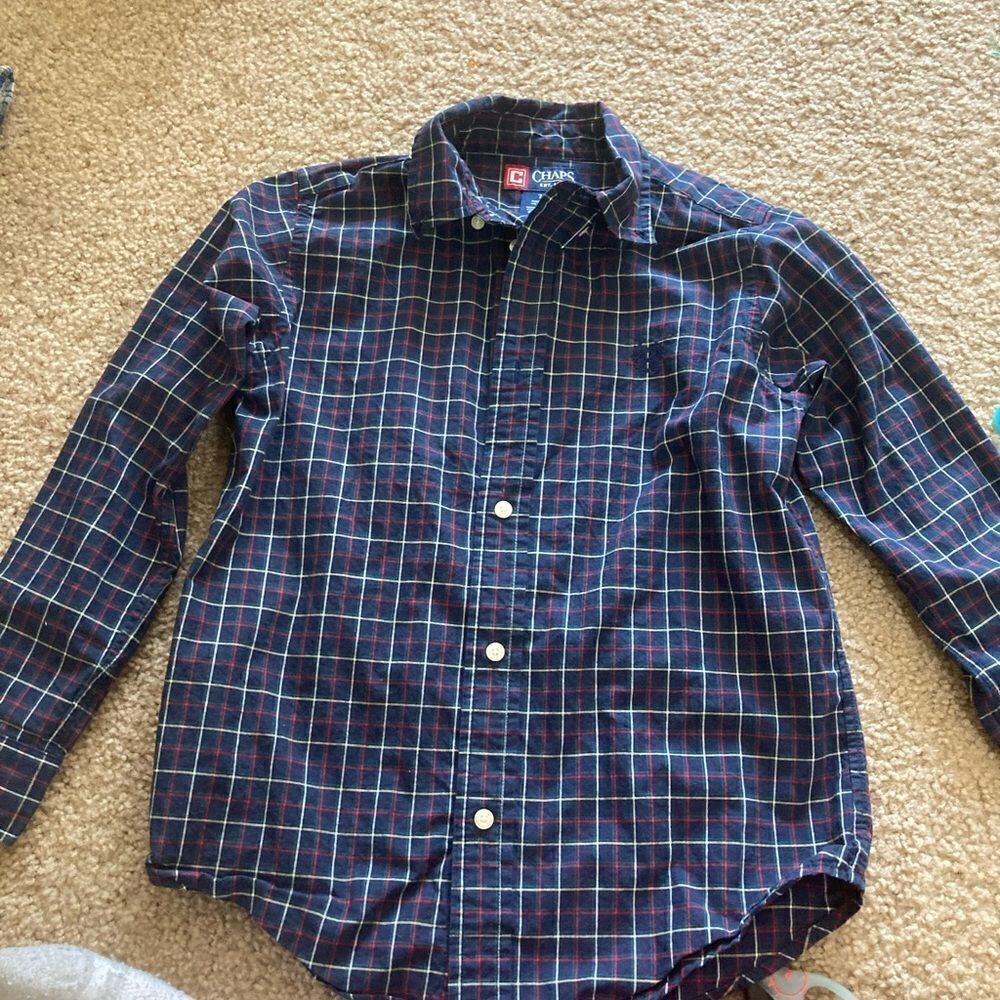 Boys Chaps Long Sleeve Button Down Shirt